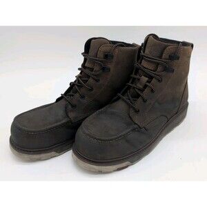 Brunt The Marin 6" Comp Toe Work Boots Mens 11 Brown Unlined Water Resistant